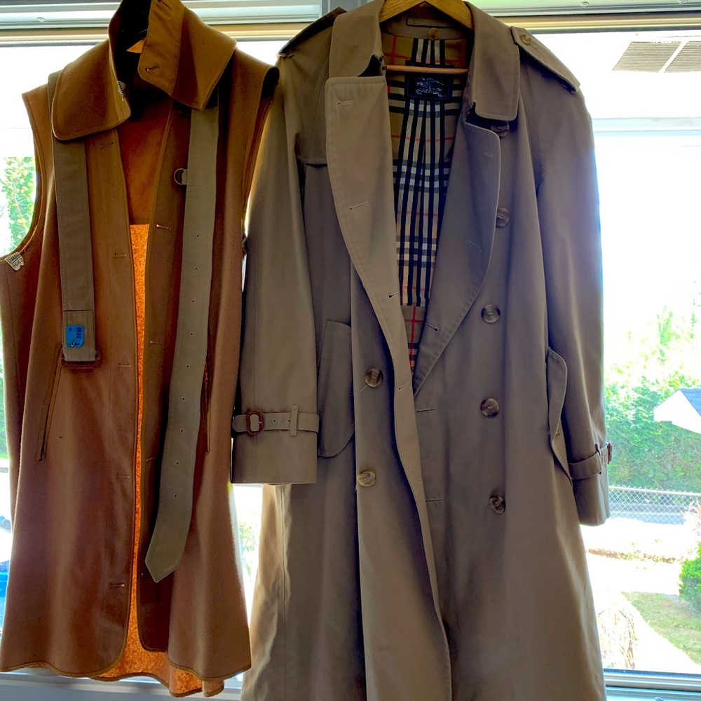 Mens Vintage Burberry Raincoat size 40 L